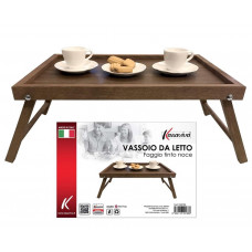 VASSOIO DA LETTO LEGNO FAGGIO NOCE (2pz)